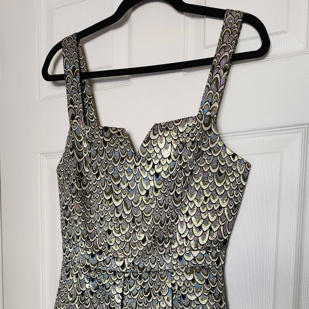 Stunning Gold Modcloth Fit and Flare Cocktail Dress